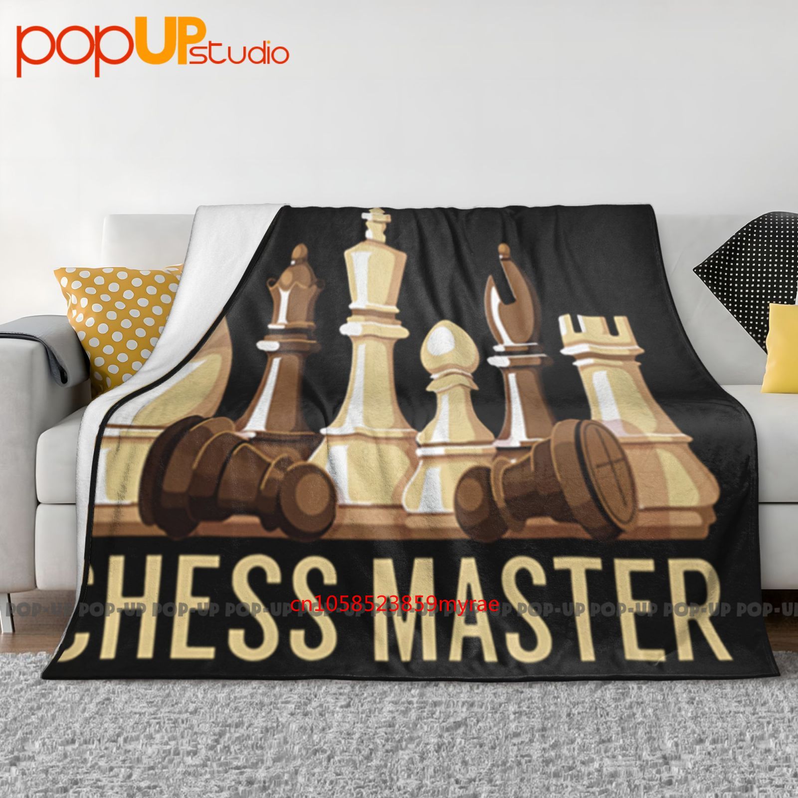 Board Game Quilt - Chess Master Funny Board Game Ultra-Soft