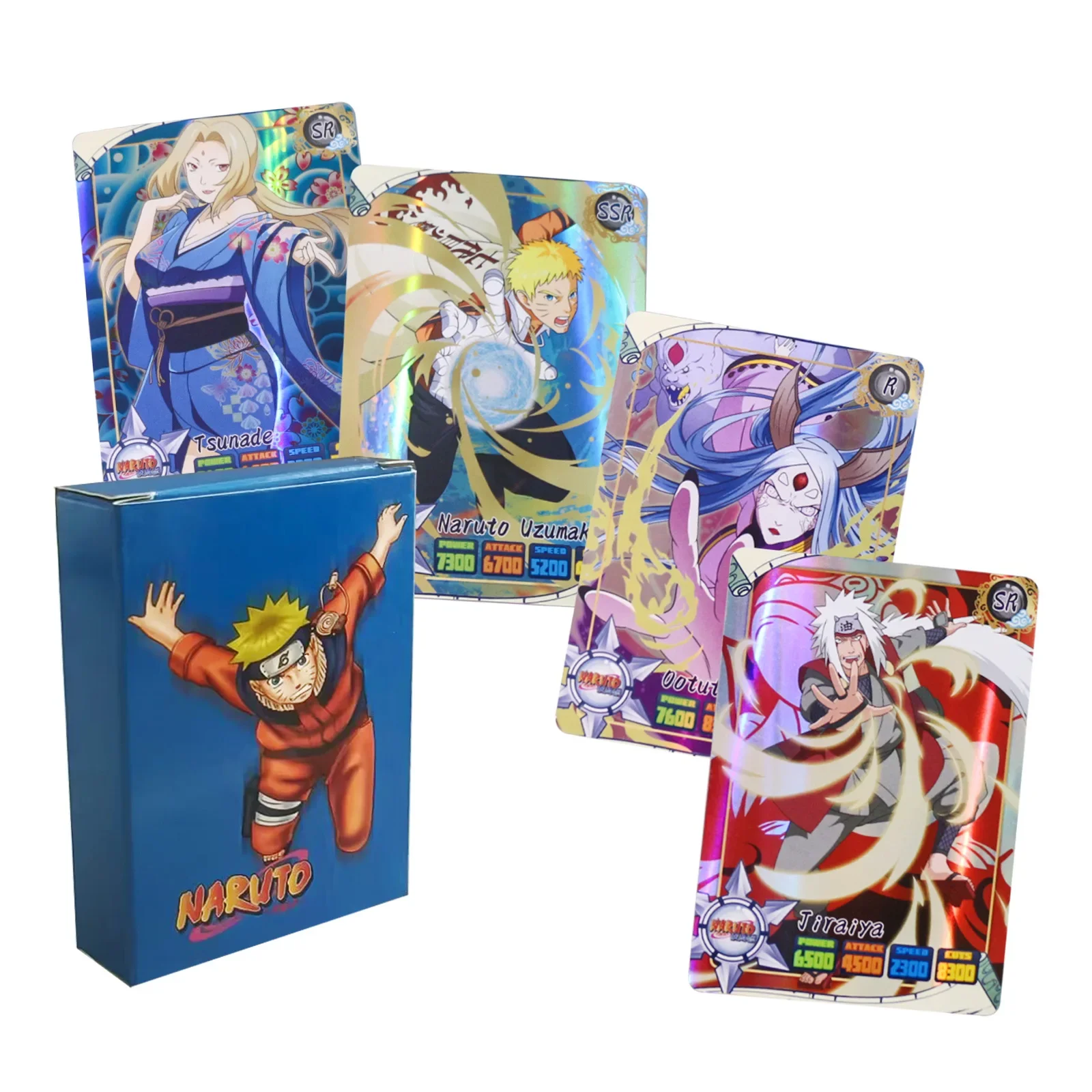 Board Game Naruto - 50pcs Naruto English Cards Flashy Kakashi