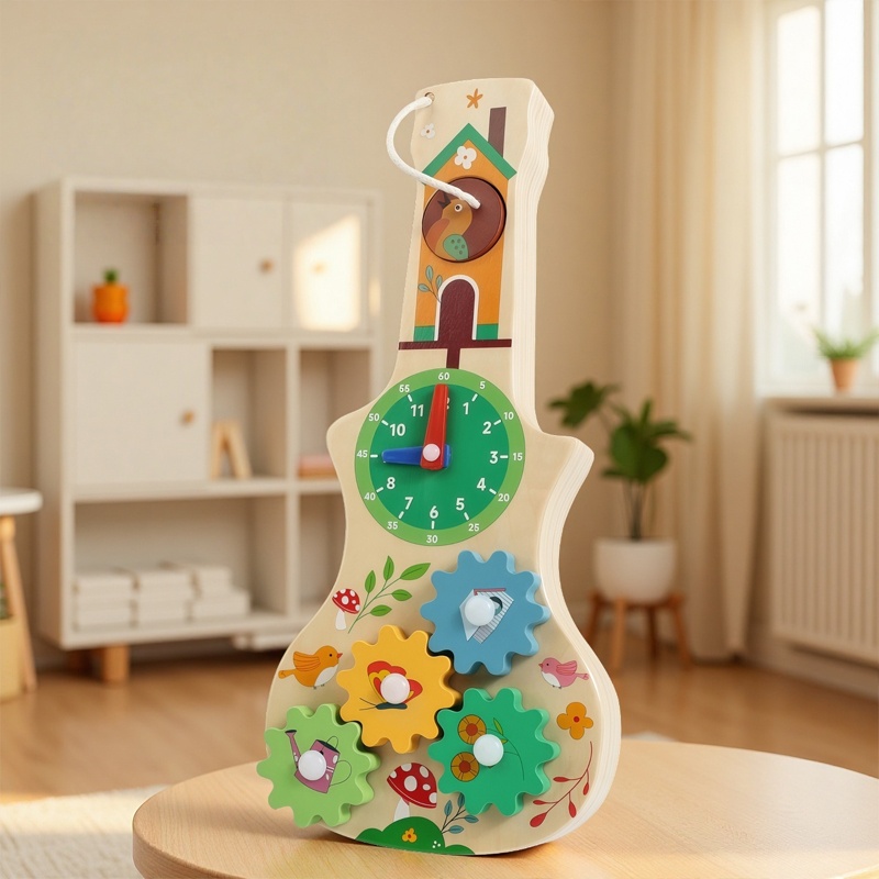 Board Game Idea - Montessori Busy Board Multifunction Wooden Board