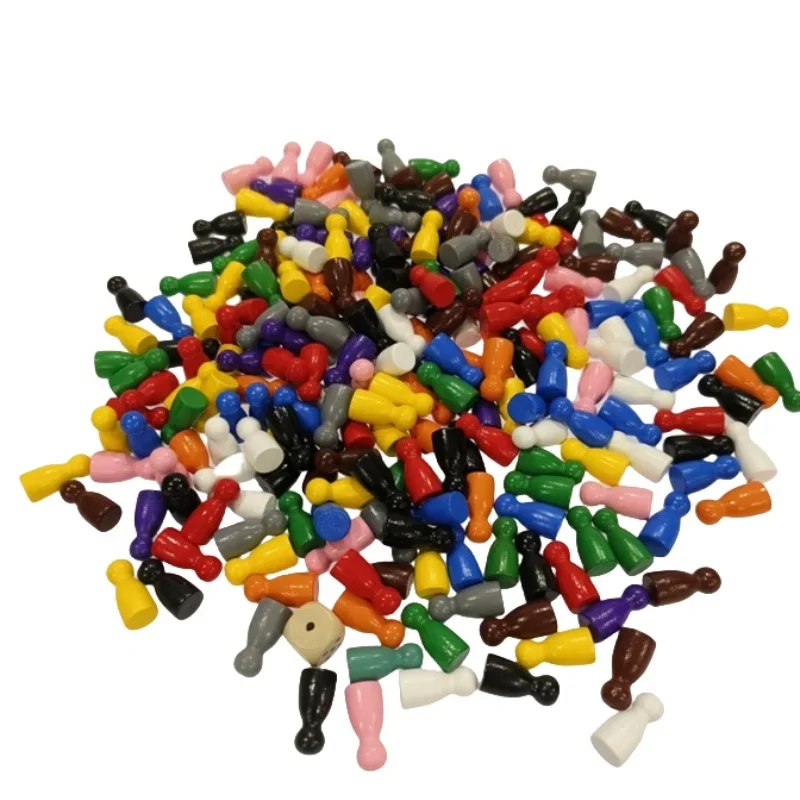 100 Pcs Colorful Wooden Chess  - Board Game Loop review and price