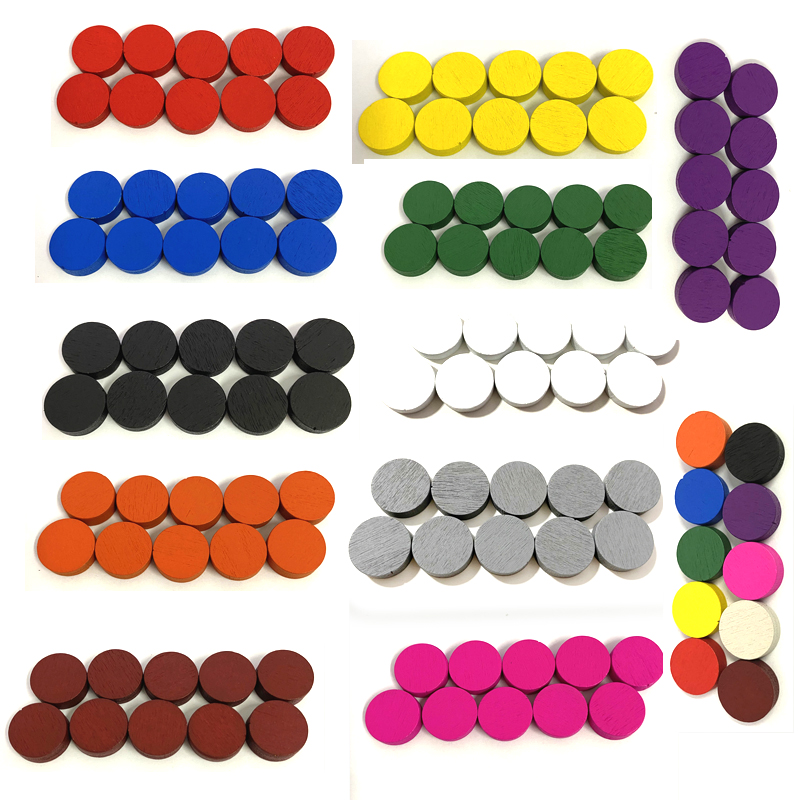 50pieces 15*5MM 11 Colors Wood - Board Game Loop review and price