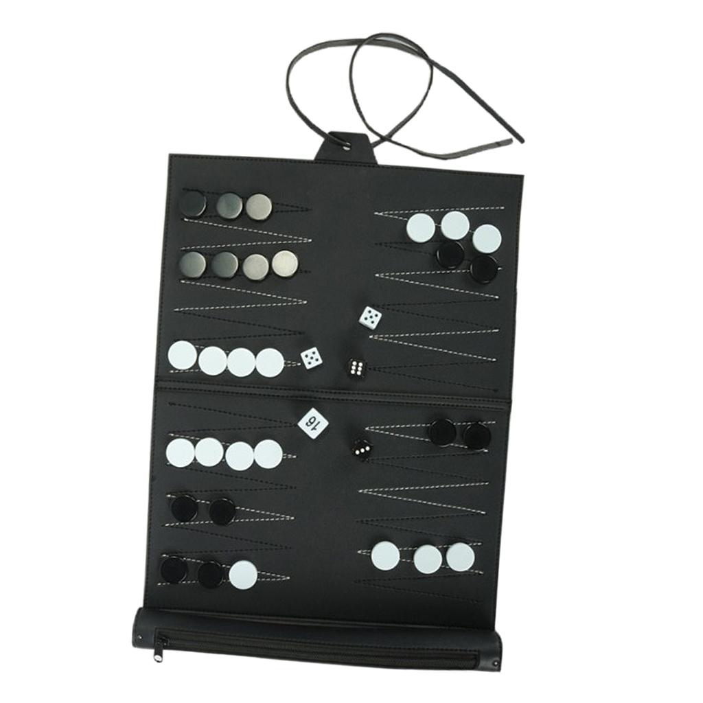 Vintage PU Leather Backgammon  - Board Game For 5 Players review and price