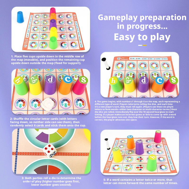 Hot Kids Chinese Pinyin Matchi - Board Game Word review and price