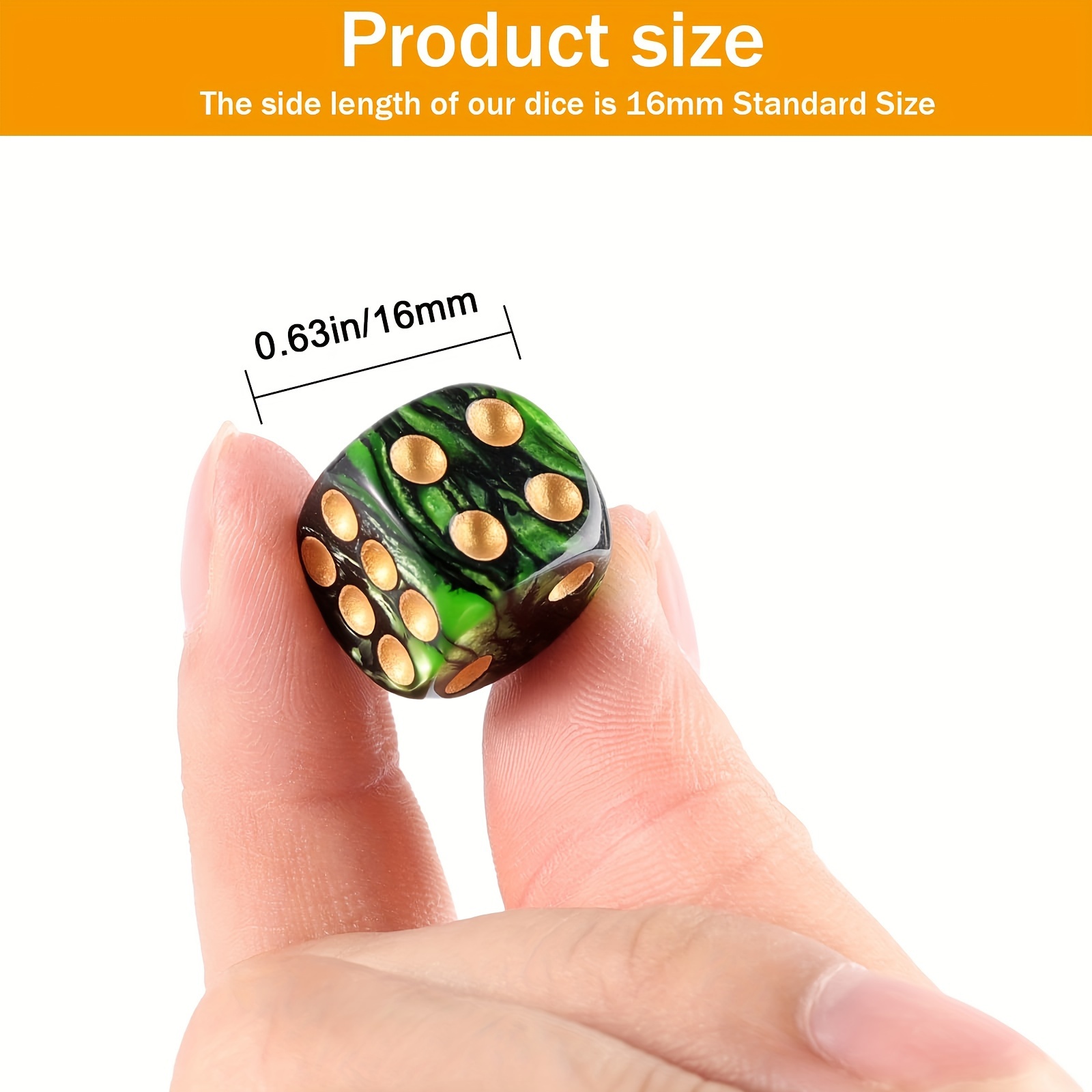 10PCS 16mm Dual-Color D6 Dice  - Board Game Loop review and price