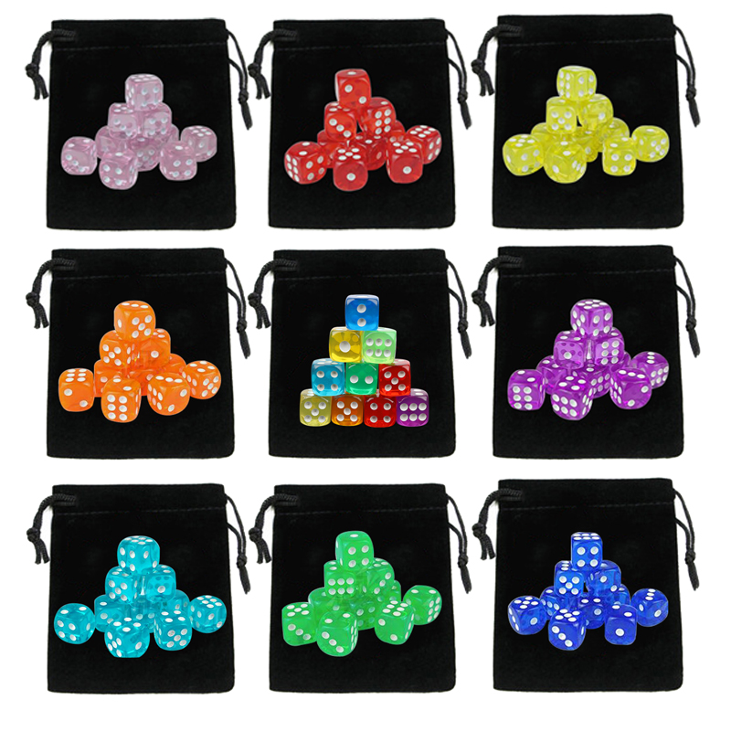 10Pcs Dices with Drawstring Di - Board Game Loop review and price
