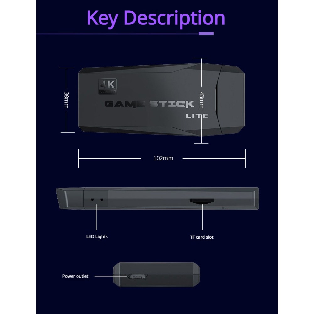 Portable 4K Retro Game Stick C - Board Game Journal review and price
