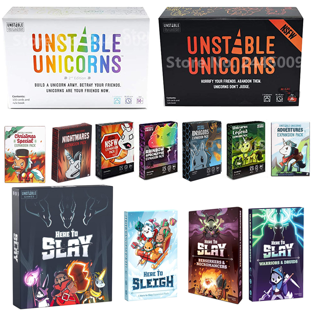 Unicorns card game Christmas S - Board Game Zombies review and price