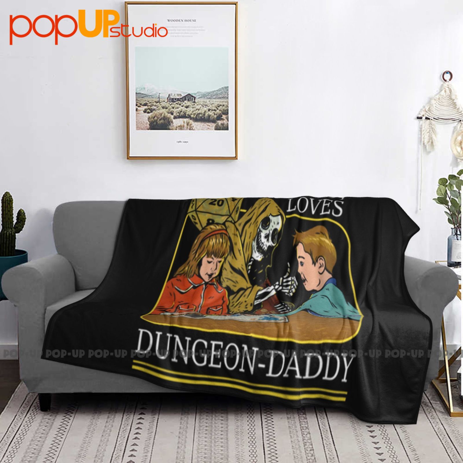Rpg D20 Dice Dungeon Daddy Fan - Board Game Quilt review and price