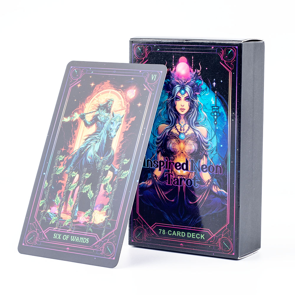 Inspired Neon Tarot Deck 78 Ca - Board Game Quest review and price