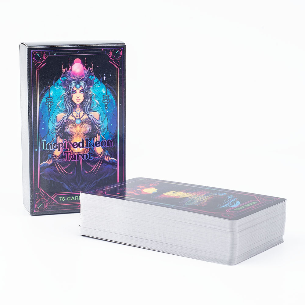 Inspired Neon Tarot Deck 78 Ca - Board Game Quest review and price