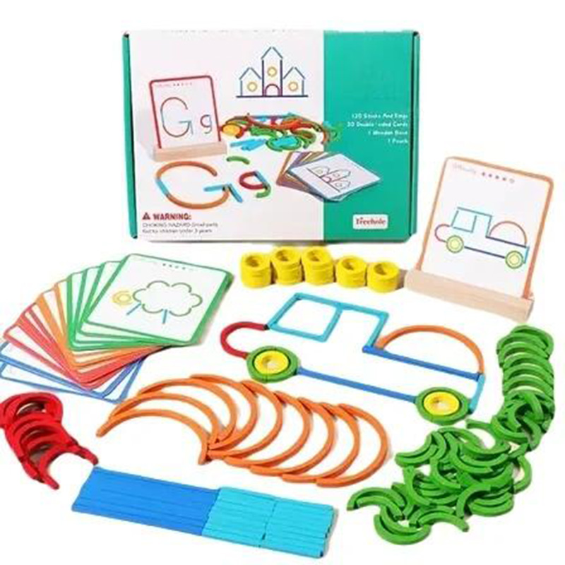 Wooden Creative Sticks And Rin - Board Game Loop review and price