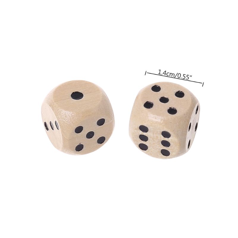 10Pcs Wooden 6 Sided D6 Faces  - Board Game Loop review and price