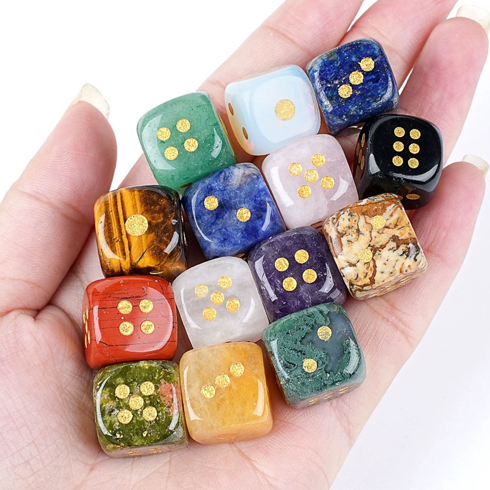 1pc Natural Stone Crystal Dice - Board Game Loop review and price